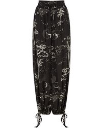 Raffya - Palm High Waist Palm Print Trouser - Lyst