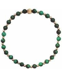 Becket + Quill - Malachite Stretch Bracelet - Lyst
