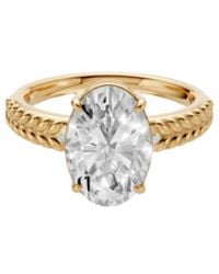 Aya Fine Jewelry - 3.58 Ct Oval Lab Diamond Engagement Ring - Lyst