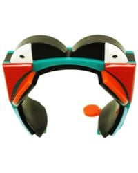 Gissa Bicalho - Handmade Acrylic Bracelet Toucans Orange - Lyst