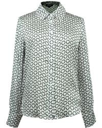 Smart and Joy - Graphic Print Satin Long Sleeves Shirt - Lyst