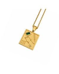 Cier - Gemini Zodiac Necklace - Lyst