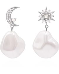 Luna Charles - Seraphina Pearl Drop Earrings - Lyst