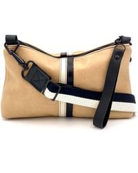 Lynn Tallerico - New Nancy Crossbody Bag In Cafe Au Lait Wth Black & Cream Stripes - Lyst