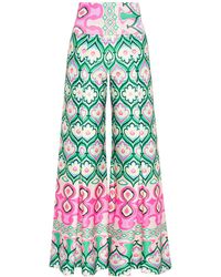 Beatrice von Tresckow - Candy Bloom Stretch Bell Bottom Trousers - Lyst