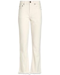 NOEND - Neutrals Farrah Mid Rise Kick Flare - Lyst
