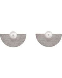 Silver Moon - Pearl Sterling Earrings – Equinox - Lyst