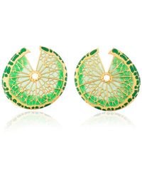 Milou Jewelry - Lemon Slice Earrings - Lyst