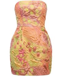 Mirimalist - Statement Jacquard Mini Dress - Lyst