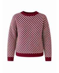 Mind Traveler - Burgundy Diagonal Stripe Laura Knit Jumper - Lyst