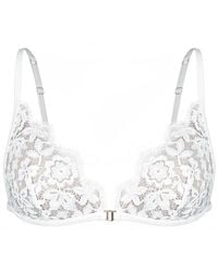 MONIQUE MORIN LINGERIE - Frisson Triangle Bralette Crystal - Lyst