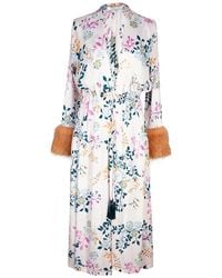 Jennafer Grace - Blush Garden Faux Fur Duster - Lyst