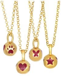 Myrto Katramadou Jewellery - Melina Pendant-Plated- Paw, Heart, Butterfly, Star - Lyst