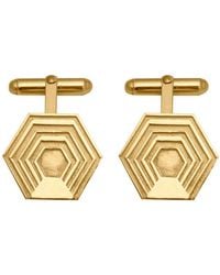 Edge Only - Hexagon Cufflinks Large 18Ct Vermeil - Lyst