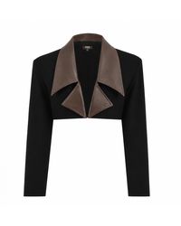 Luroq London - Cropped Frame Blazer - Lyst