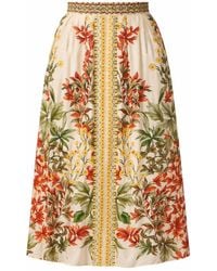 Raishma - Neutrals Crystal Viscose Skirt - Lyst