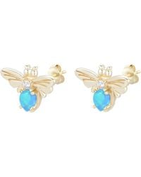 KAMARIA - Opal Bee Stud Earrings - Lyst