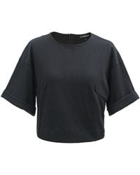 Smart and Joy - Minimalist Crop Cotton T-Shirt - Lyst