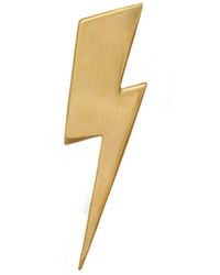 Edge Only - Flat Top Lightning Bolt Pin 18Ct Vermeil - Lyst