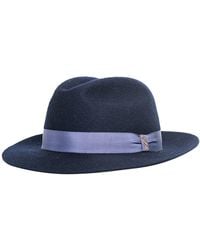 DORIA 1905 - Night Wool Felt Fedora Hat - Lyst