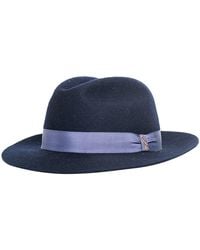 DORIA 1905 - Night Wool Felt Fedora Hat - Lyst
