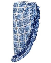 Nur Karaata - Lily Bleu Blanc Cover Up - Lyst