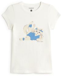 Thinking Mu - Meowrobics Mirna Slim T-Shirt - Lyst