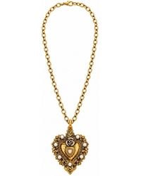 Vstyle - Petite Sacred Heart Pearl Necklace - Lyst