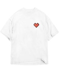 mysimplicated - Oversized T-Shirt With Heart Logo W - Lyst