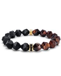 AWNL - Onyx & Tiger Eye Bracelet - Lyst