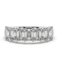 Artisan - 14K Seven Stone Ring With Emerald Cut Lab-Grown Diamonds - Lyst