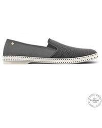 Rivieras - Classic Cotton Canvas Slip-On Loafer With Laces - Lyst
