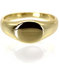 VicStoneNYC Fine Jewelry - Solid Oval Shape Signet Ring - Lyst