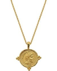 ASSUWA - Hercules Plated Ancient Coin Necklace - Lyst