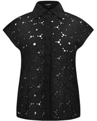 Smart and Joy - Cotton Lace Shirt With Short Sleeves - Lyst