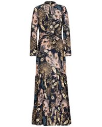 Smart and Joy - Bohemian Feather Print Maxi Dress - Lyst