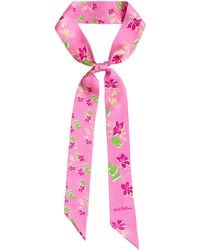 Lost Pattern - Beach Blossom Silk Skinny Scarf - Lyst