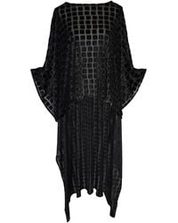 Jennafer Grace - Dottie Onyx Burnout Float Scarf Top - Lyst