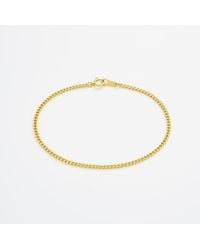 7879 - Diamond Cut Curb Chain Bracelet - Lyst