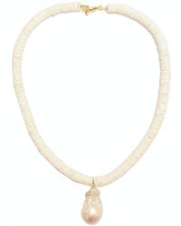 Adriana Pappas Designs - Heishi Baroque Necklace - Lyst