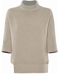 YOU LOOK PERFECT - Pullover Bailey, Merino Asymmetric Turtleneck Pullover - Lyst