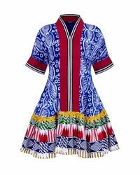 Gng Vogue - Adunni Adire Flare Dress - Lyst