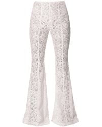 AGGI by HALEWSKI - Adley Off Lace Flared Pants - Lyst