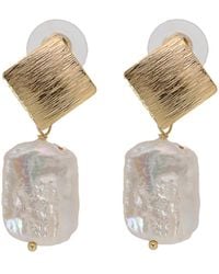 Ebru Jewelry - Pearl & Gold Cleopatra Earrings - Lyst