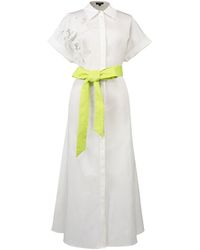 Smart and Joy - Minimalist Shirt Dress And Contrasted Belt - Lyst
