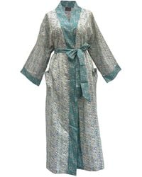 Lime Tree Design - Long Kimono Robe Michelle - Lyst