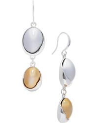 Saachi - Colored Glass Orbs Duo Dangle Earrings - Lyst