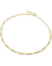 Harfi - Plated Everyday Figaro Chain Stacking Bracelet - Lyst