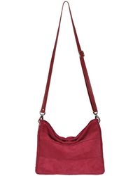 Owen Barry - Suede Crossbody Bag Passion Marizion - Lyst
