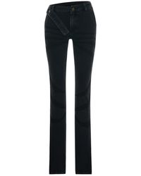 Maison sél - Overdyed Denim Flare Jeans - Lyst